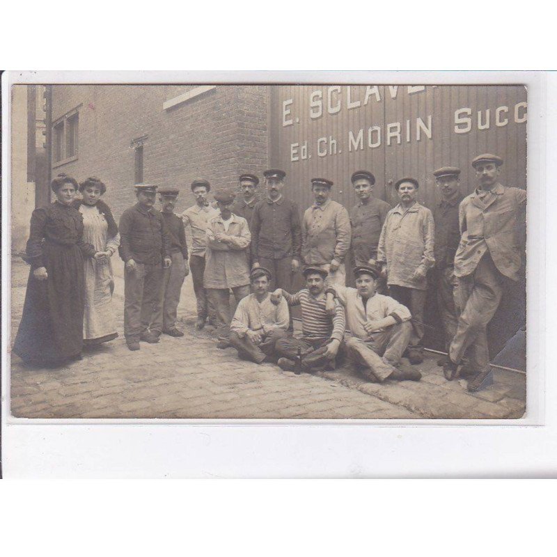 PARIS - carte - photo - MORIN Successeur de Sclaverand - tourneur sur métaux - Très bon état