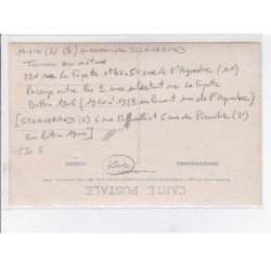 PARIS - carte - photo - MORIN Successeur de Sclaverand - tourneur sur métaux - Très bon état
