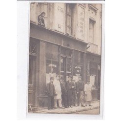 PARIS - carte - photo - Blanchisserie Mme Gazaniadou - 3 rue Jean de Bellay - Très bon état