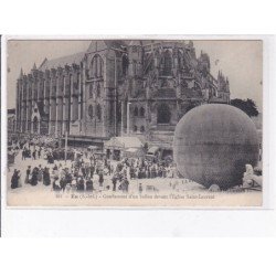 EU - Gonflement d'un ballon devant l'Eglise Saint Laurent - Très bon état