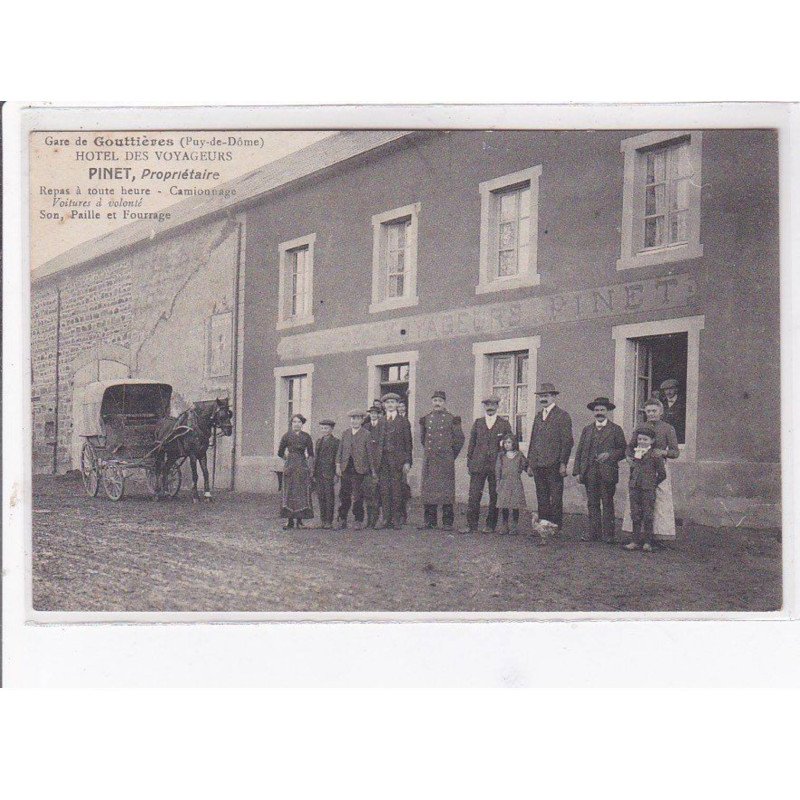 GOUTTIERES - hôtel des voyageurs - Pinet Propriétaire - Très bon état