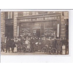 PARIS - carte - photo - Pharmacie des deux Mondes - 2, rue des Tournelles - Très bon état