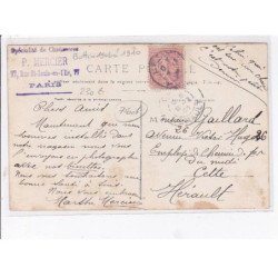 PARIS - carte - photo - P. Mercier - Spécialité de chaussures - 77 rue Saint louis en l'Ile - Très bon état