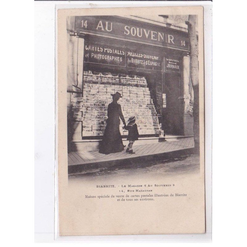 BIARRITZ - Le magasin "Au Souvenir" - Maison spéciale de vente de cartes postales - Très bon état