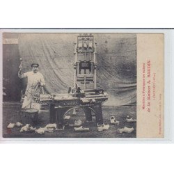 LURCY-LEVY - machine à fabriquer les sabots de la maison A. Baudin - état