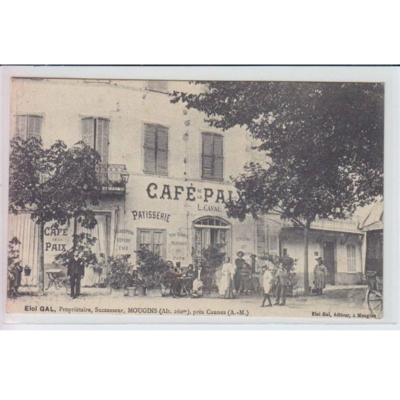 MOUGINS - café de la paix, Elol Gal propriétaire successeur, patisserie - très bon état