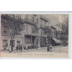 ANTIBES - place guynemer, terminus des tramways de cannes, aux mimosas - très bon état