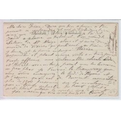 LE POUZIN-AUBENAS : ligne pittoresque du chemin de fer passage de la montagne qui glisse, train - très bon état