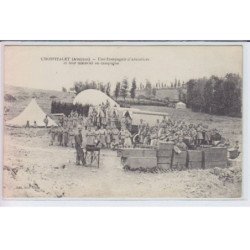 L'HOSPITALET: une compagnie d'aérostiers et leur matériel en campagne, aviation - état