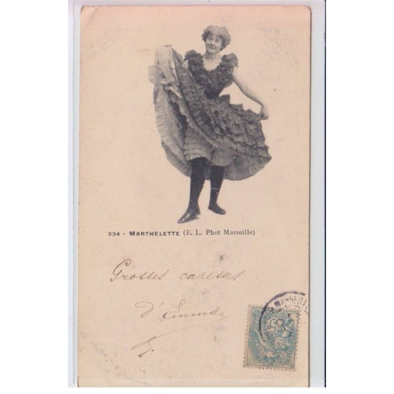 MARSEILLE: cabaret, Marthelette, femme - état