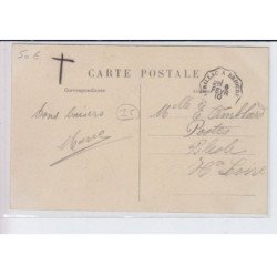 MASSIAC: la gare, arrivée d'un train d'arvant - très bon état