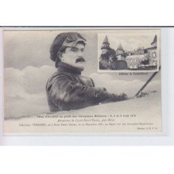 CASTEL-NOVEL-VARETZ: aérodrome aviateur Védrines né le 29 décembre 1881, départ monoplan Deperdussin - très bon état