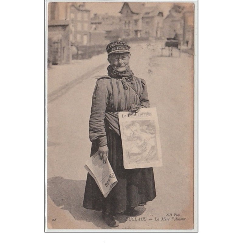 DUCLAIR : la """"mère l'Amour"""" - marchande de journaux - très bon état