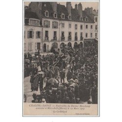 CHALON SUR SAONE : funérailles du docteur Mauchamp assassiné à Marrakech le 19 Mars 1907 - le corbillard - très bon état