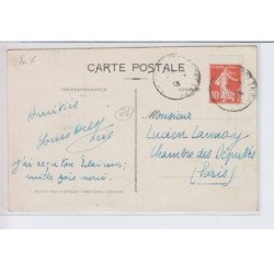 COUZE: la gare et l'arrivée d'un train - très bon état