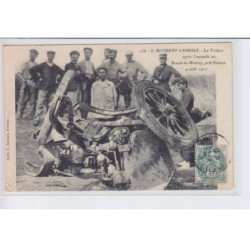 BREUIL-de-MISEREY: l'accident canessa, la voiture après l'incendie - état