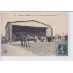 EN BEAUCE: l'aviation en beauce, M. Piquerez fait ses préparatifs pour la sortie, cheval, vélo - très bon état