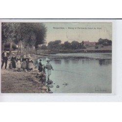 ROSPORDEN: etang et ferme du bout du pont, toilée - très bon état