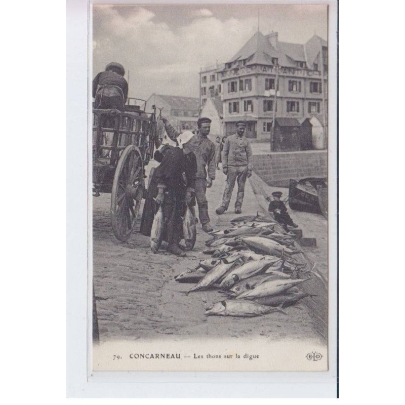 CONCARNEAU: les thons sur la digue - très bon état