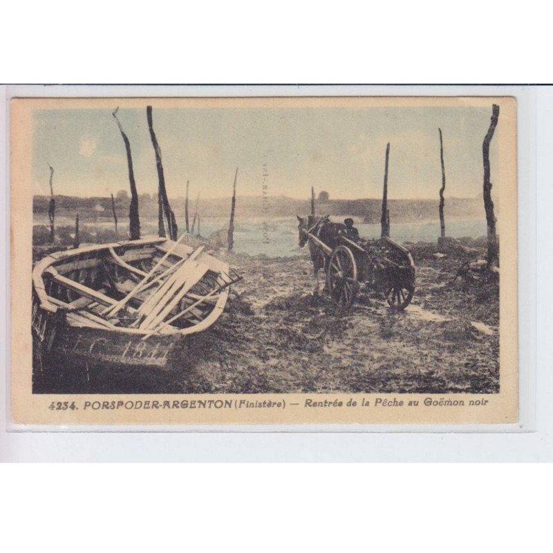 PORSPODER-ARGENTON: rentrée de la pêche au goëmon noir - très bon état