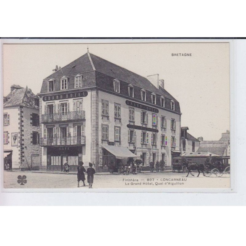 CONCARNEAU: le grand hôtel, quai d'aiguillon, mtil - très bon état
