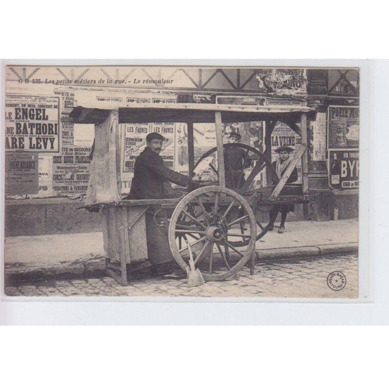 TOURS: les petits métiers de la rue, le rémouleur - affiches - très bon état