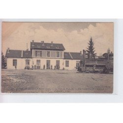 ANDELOT-en-MONTAGNE: la gare du P.L.M, une locomotive du chemin de fer, train - très bon état