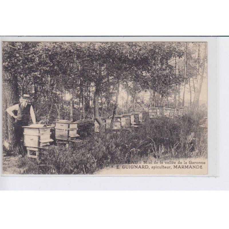 MAJOUREAU: miel de la vallée de la garonne E. Guignard apiculteur, marmande - très bon état