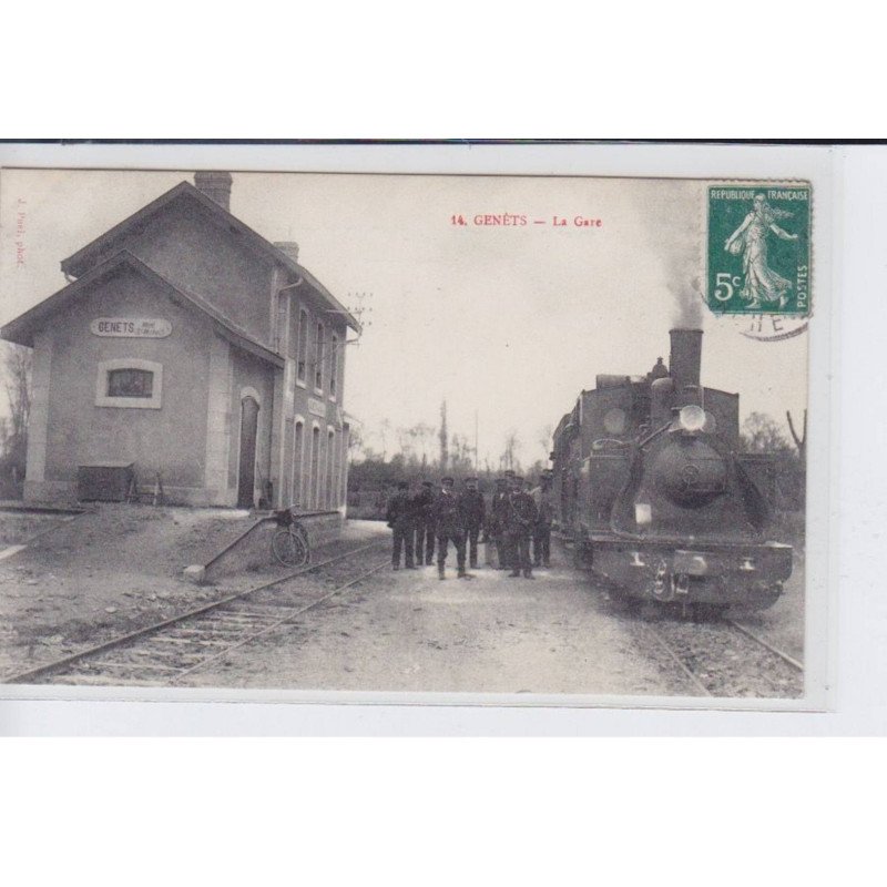 GENETS: la gare, train - très bon état