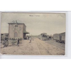 BOUZY: la gare, trains - état