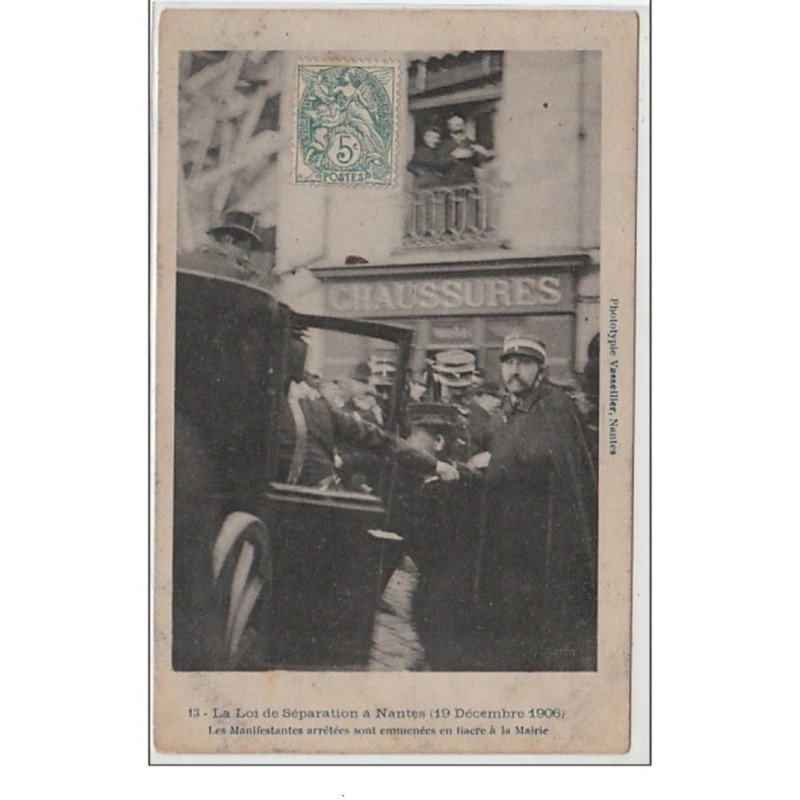 NANTES : l'inventaire de 1906 - très bon état (un léger pli d'angle)