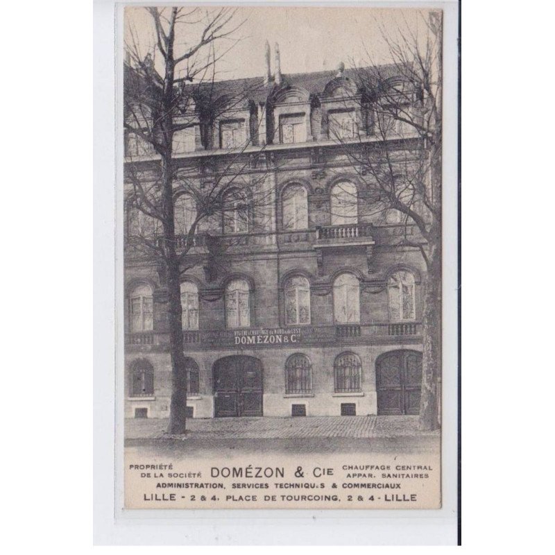 LILLE: domézon et cie chauffage central appar. sanitaires, administration services techniques commerciaux- très bon état