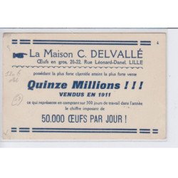 LILLE: maison C. Delvallé, oeufs en gros, 22 rue léonard-danel - état