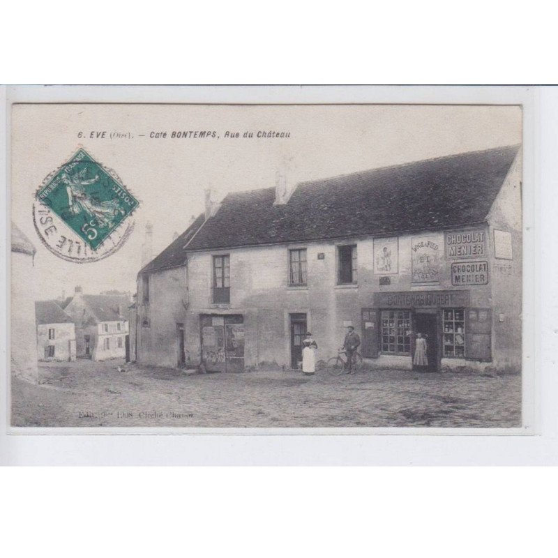 EVE: café bontemps, rue du château, chocolat menuer - très bon état