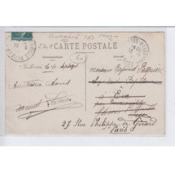 PONTARME: carte photo du moulin, personnages, attelage - très bon état