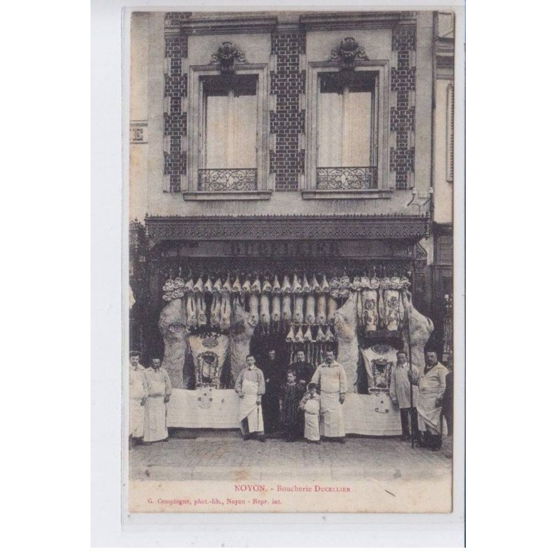 NOYON: boucherie ducellier - état