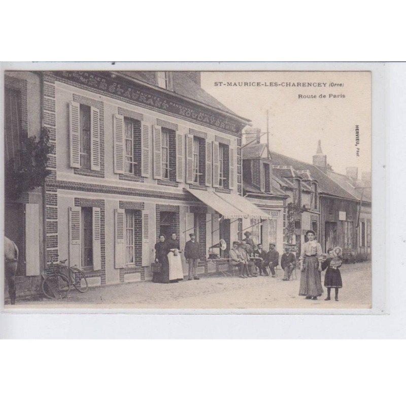 SAINT-MAURICE-les-CHARENCEY: route de paris, restaurant houdayer, photographe - très bon état