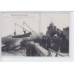 BIARRITZ: lancement du canot de sauvetage entre ciel et mer n°165 - très bon état