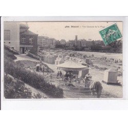 DINARD: vue générale de la plage, manège - très bon état