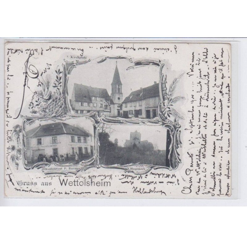 WETTOLSHEIM: gruss aus wettolsheim - état WETTOLSHEIM: gruss aus wettolsheim - état