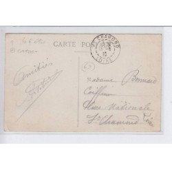 LYON: mme herriot donnant les impressions de son premier voyage aérien a  son pilote et a  mme. legagneux, cachet - état