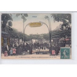 PARIS: 75020 le métropolitain, station de ménilmontant XIe et XXe, byrrh - très bon état