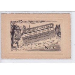 PARIS: association ouvrière de graveurs imprimeurs, fondée en 1876 par J.P. REVELLAT,jacquet et l'hopita- très bon état