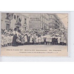PARIS: 14 juillet 1907, mairie du XVII arrondissement, bal d'entanfs - très bon état
