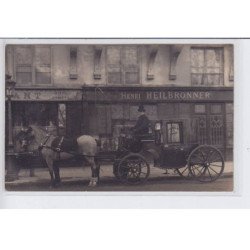 PARIS: 7 quai voltaire, antiquaire, fiacre, attelage, Henri Heilbronner - très bon état