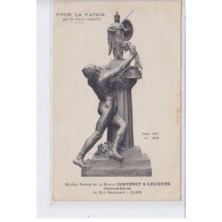 PARIS: pour la patrie G. Colin modèle bronze de la maison contenot et lelièvre 12 rue oberkampf 75011 - très bon état