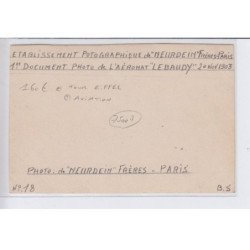 PARIS: tour eiffel, aviation 1er document photo de l'aéronat "Lebaudy" 75007 - très bon état