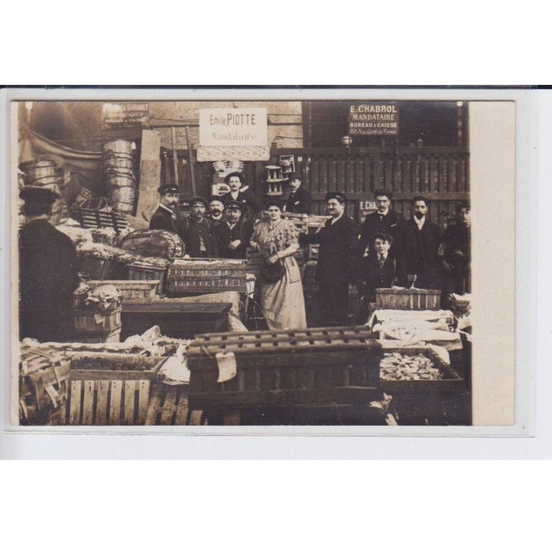 PARIS: les halles, emile piotte mandataire, e. Chabrol mandataire - très bon état