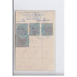 PARIS:  lot de 2 CPA, T.S.F. achat-vente, james lebeau, 3 rue desiré ruggieri, 75018 (TSF) - très bon état