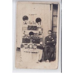 PARIS:  lot de 2 CPA, T.S.F. achat-vente, james lebeau, 3 rue desiré ruggieri, 75018 (TSF) - très bon état